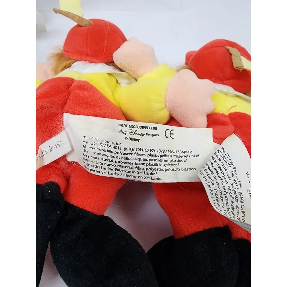 Disney Alice In Wonderland Mini Bean Bag Dolls Mad Hatter & Tweedle Dee / Dum